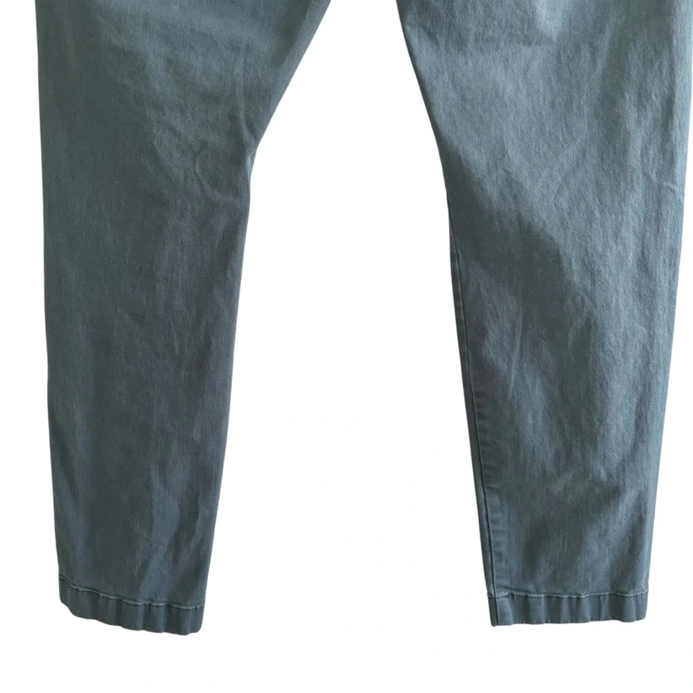 J. Crew 484 Slim Fit Chino Tech Pants Men's 33x30 Green Casual Preppy- See Desc